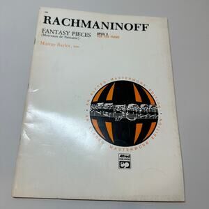 Rachmaninoff Fantasy Pieces Opus 3 For the Piano Alfred Masterwork Edition